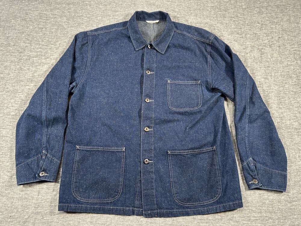 3Sixteen Chore Jacket Mens XXL Blue 11oz Japanese Nep Denim 3-Pocket Made in USA